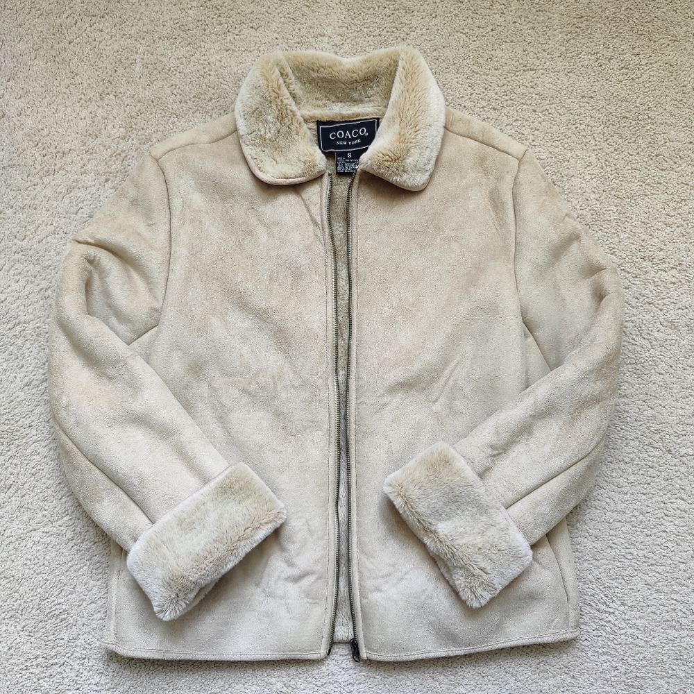 Coaco Neutral Suede Coat